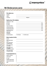 marsyntex® Form for wet filtration